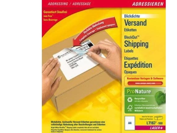 Avery - Hvit - 100 stk merkelapper