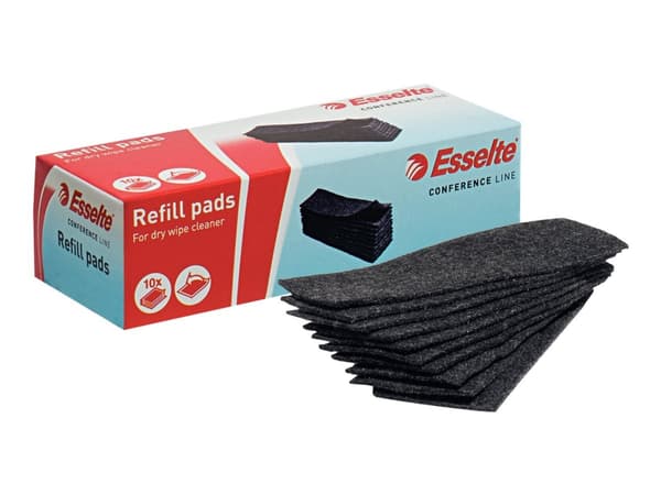 Esselte - Påfyll for whiteboardviskelær (en pakke 10) - for P/N: 500800, 500802, 500803, 500804, 500833, 500835, 500836, 500837, 8500856, 96840