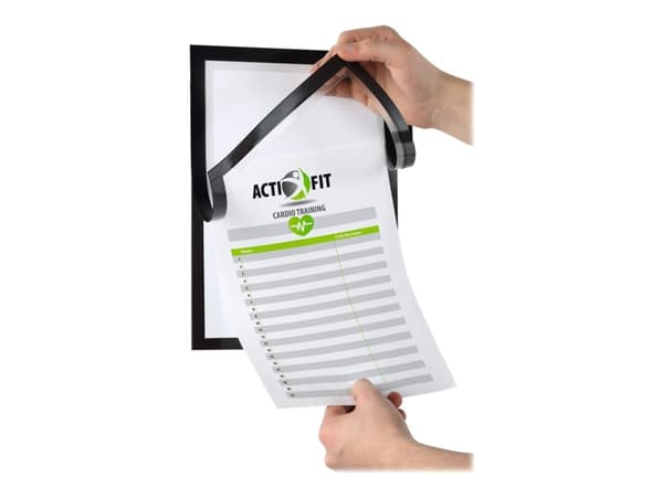 DURABLE DURAFRAME NOTE - Dokumenthållare - för A4 - svart