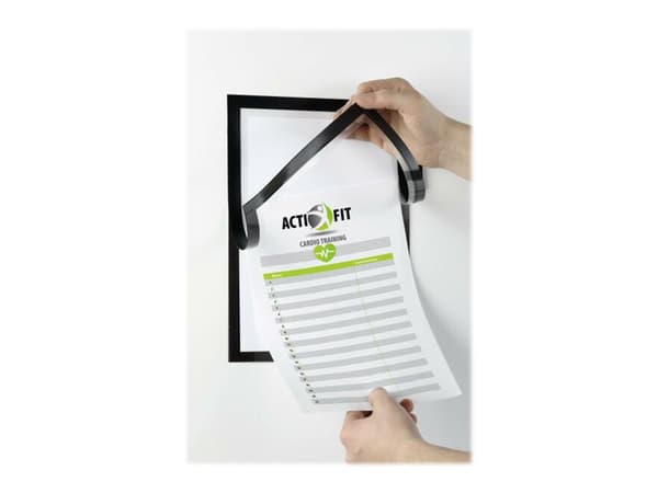 DURABLE DURAFRAME NOTE - Dokumenthållare - för A4 - svart