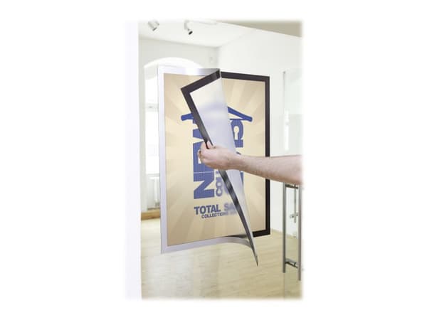 DURABLE DURAFRAME POSTER - Dokumentholder - for A2 - dobbeltsidet - sølv