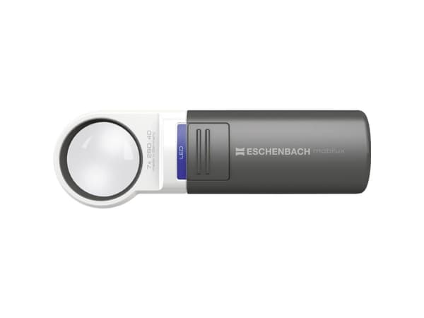 Eschenbach 151112, Batteri, AA, Håndholdt forstørrelsesglas, Sort, Hvid