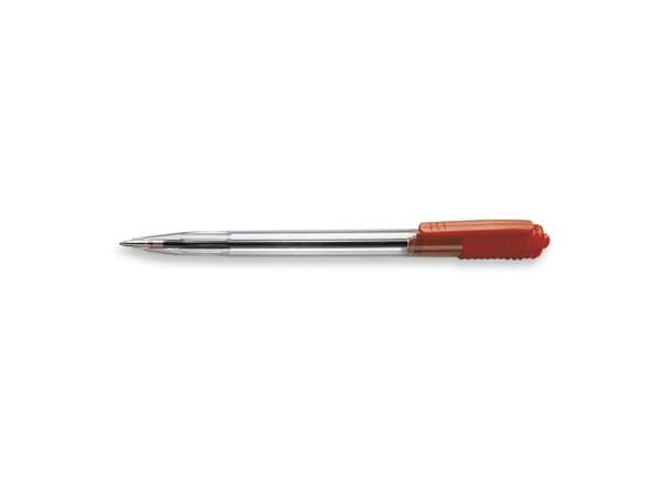 Kuglepen, Wiz, 0,7 mm, medium, rød, pakke a 50 stk