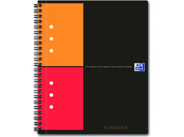 Notesbog Activebook Oxford International A5+ kvadreret med 80 blade (stk.)