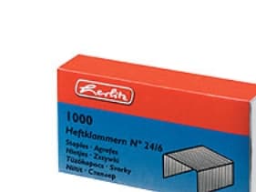 Herlitz 8760514, 1000 niittiä, 24/6, metallia