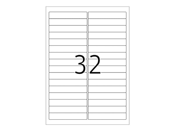 HERMA Special - Papir - matt - fjernbart selv-adhesiv - hvit - 96 x 16.9 mm 800 etikett(er) (25 ark x 32) merkelapper