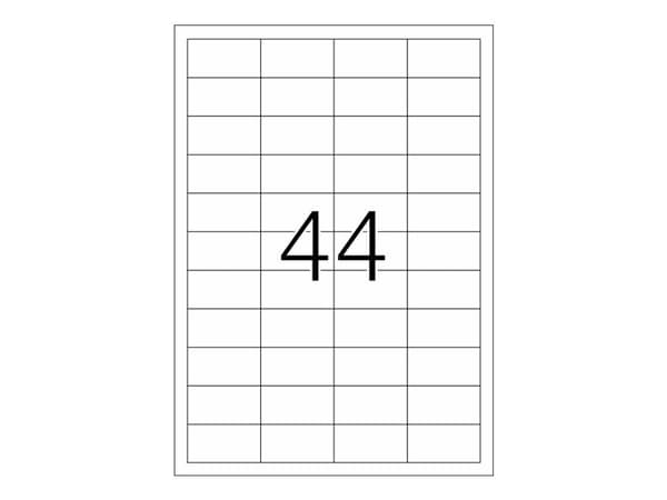 HERMA Premium - Papper - matt - permanent självhäftande - vit - 48.3 x 25.4 mm 8800 etikett (er) (200 ark x 44) laminerade etiketter
