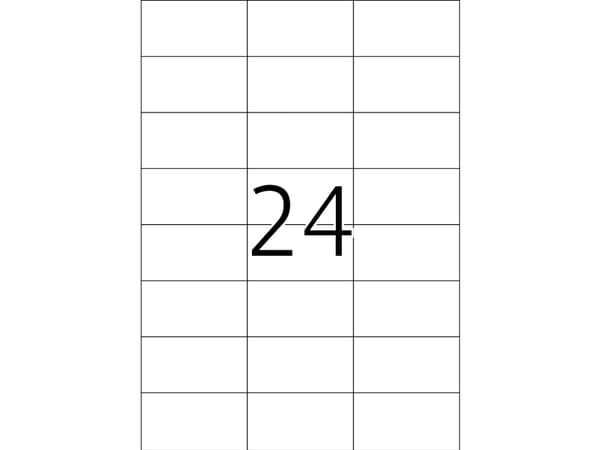 HERMA Premium - Papper - matt - permanent självhäftande - vit - 70 x 37 mm 4800 etikett (er) (200 ark x 24) laminerade etiketter