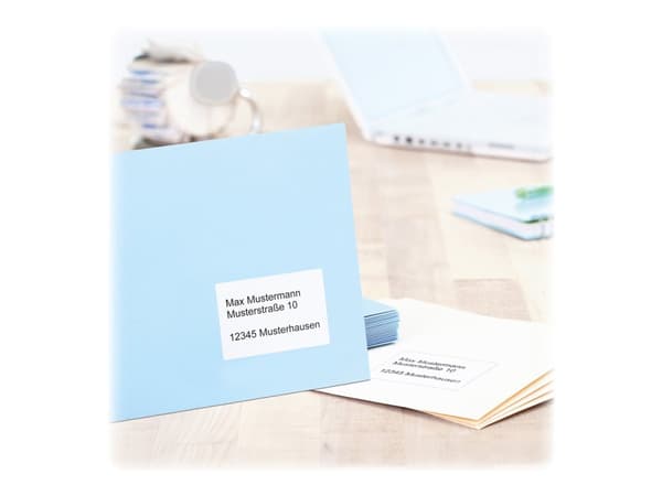 HERMA Premium - Papper - matt - permanent självhäftande - vit - 96 x 50.8 mm 1000 etikett (er) (100 ark x 10) laminerade adressetiketter