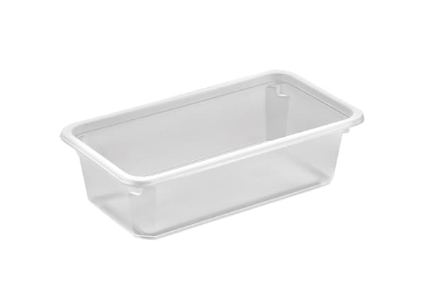 Plastbakke Kageboks K2182-1F 1-rumpu 605 ml 179x98x50 mm PP Klar,608 stk/krt