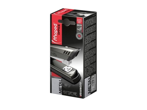 Maped M354511, 25 ark, Sort, Flat låsemekanisme, 26/6 - 24/6, Metall, 25 ark