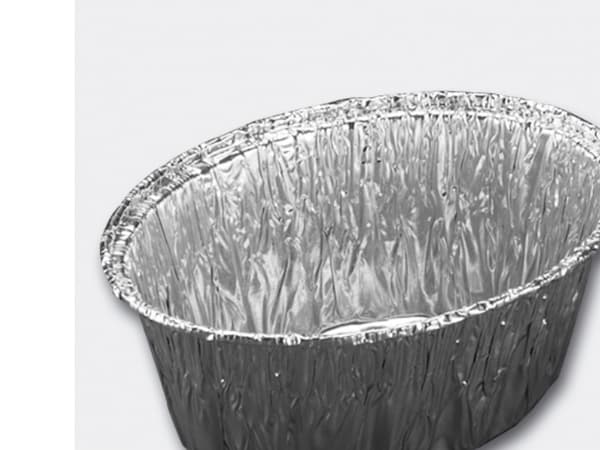 Foliebakke 75026 oval 260ml 120x87x47mm 100stk/pak