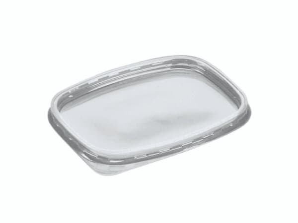 Låg t/plastbakke 144x109x9mm t/28-serien A-PET 50stk/pak