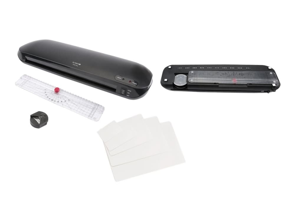 Olympia 4 in 1 Set with Laminator A 330 Plus - Laminator - kall-/värmelaminator - påse - 33 cm - med Olympia trimmer and corner rounder