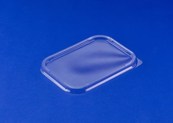 Låg 7650 t/foliebakke 155x115mm R-PET til 1264631 100stk/pak