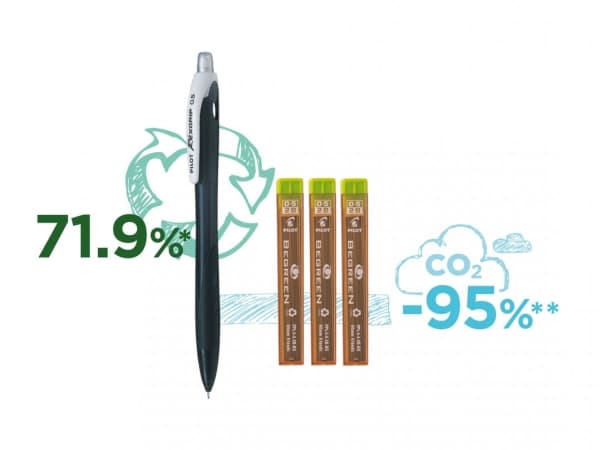Pilot Réxgrip Begreen - Mekanisk blyant - 0.5 mm - retraktil - med viskelær