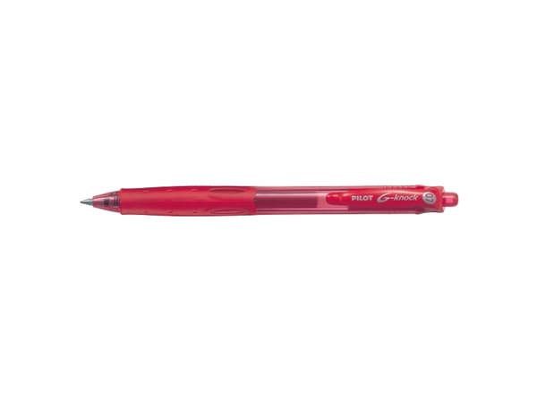 Gelpen pilot begreen g-knock, 0,7 mm, röd