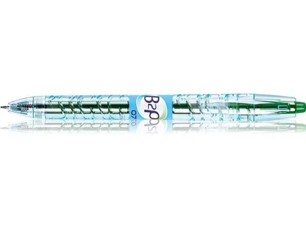 Pilot B2P, Grønn, Gjennomsiktig, Grønn, Plastikk, 0,7 mm, 0,39 mm, 10 stykker
