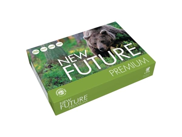 Multifunktionspapir, New Future Premium, A4, 80 g, pakke a 5 x 500 ark