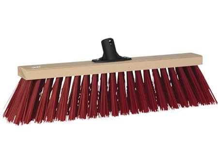 VIKAN Gadekost med gevind til skaft, 530 mm, Medium, Træ. Gadekost med PVC børster. Fjerner effektivt snavs og sne. Leveres med socket