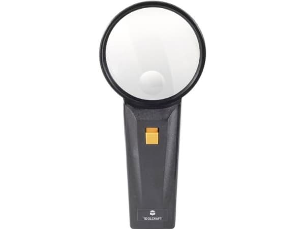 Käsisuurennuslasi LED-valaistuksella Suurennuskerroin: 2 x, 4 x Linssin koko: (Ø) 75 mmTOOLCRAFTLoupen lamppu
