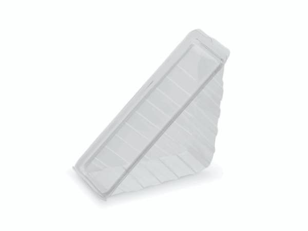 Sandwichbakke 180x68x80 mm til 3 skiver med Låg PET Klar,5 pk x 100 stk/krt