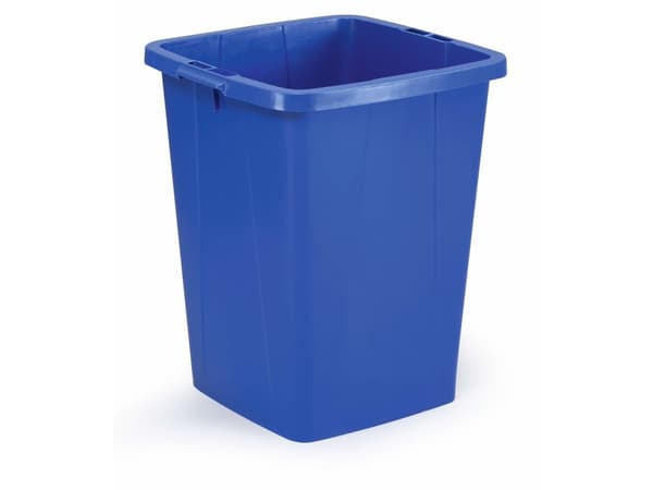 Affaldsspand Durable Durabin 90L blå firkantet