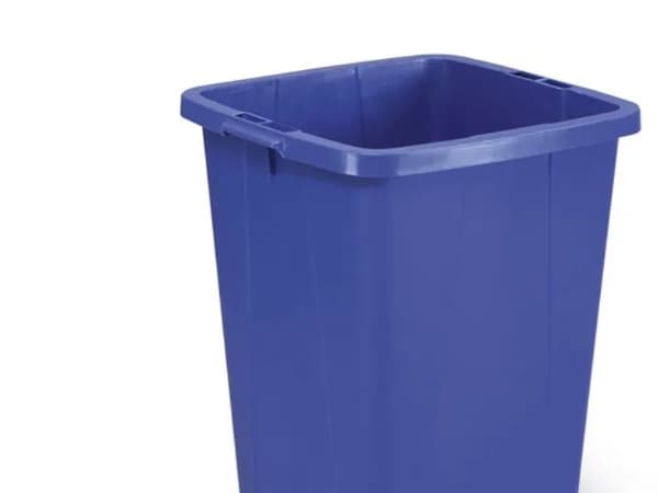Affaldsspand Durable Durabin 90L blå firkantet
