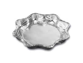 Alubakke 600 ml Ø216x25 mm Stjerne Sølv,50 Stk/pk