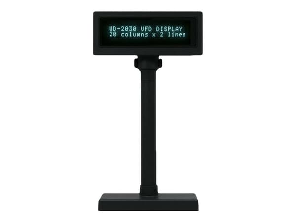 Capture WD-2030 B - Kunddisplay - 700 cd/m² - RS-232 - svart - seriell RS-232