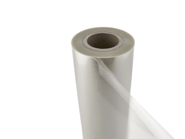 Lågfolie, Mylar, 500m x 186mm , Ø15,5cm, 25 micron, klar, PET
