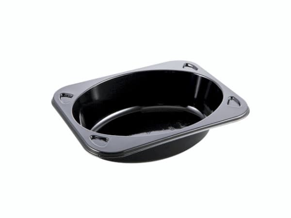 Bakke 1-rum 2160-1C 395 ml 160x122x39 mm CPET Sort,912 stk/krt