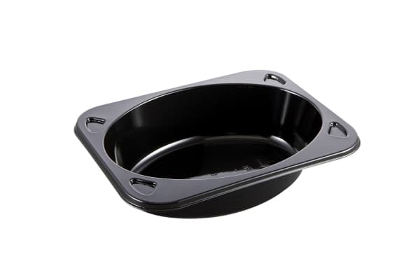 Bakke 1-rum 2160-1C 395 ml 160x122x39 mm CPET Sort,912 stk/krt