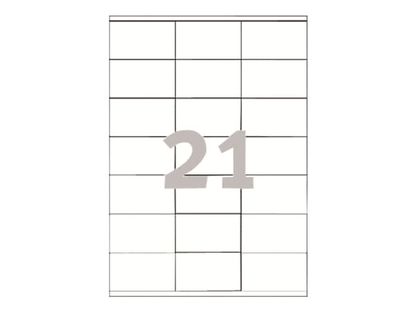 Avery - Hvit - 70 x 41 mm 2100 etikett(er) (100 ark x 21) flerbruks merkelapper