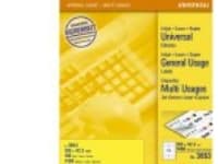 Avery Universal Labels, White 105x42,3mm, 105 x 42.3, 1400 kpl, 100 arkkia