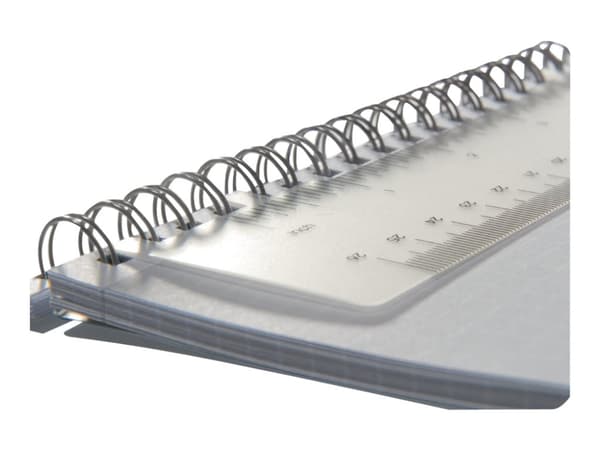 Avery Zweckform Notizio - Notisbok - spiralbundet - A5 - 80 ark - lysegrå - rutet - 2 hull