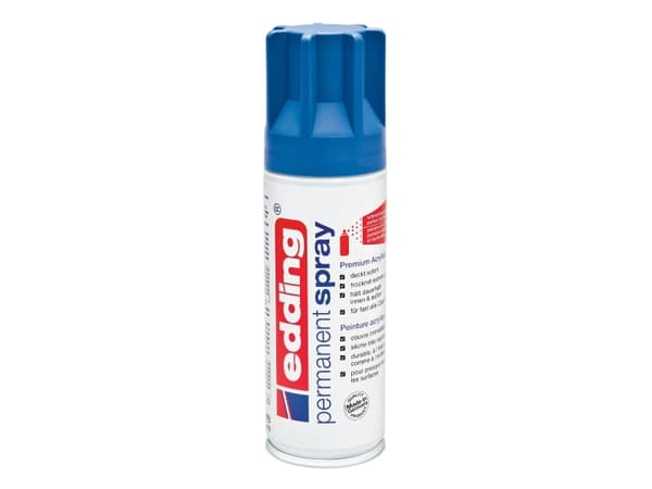 Edding Permanent Spray, 200 ml, Blå, Matt, Sprayburk