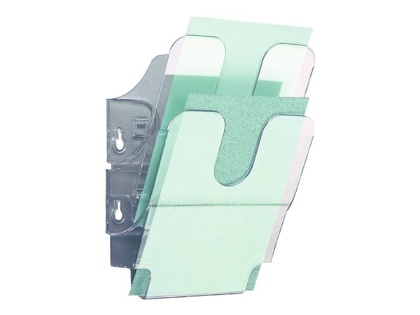DURABLE FLEXIPLUS - Bokhållare - väggmonterbar - 2 utrymmen - för A5 - transparent