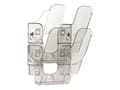 Miniatyrbild 1 av 5: DURABLE FLEXIPLUS - Bokhållare - väggmonterbar - 2 utrymmen - för A5 - transparent