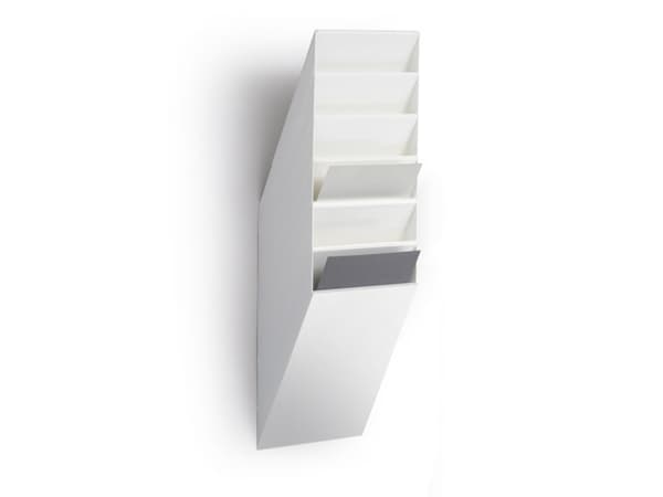 DURABLE FLEXIBOXX - Literaturholder - veggmonterbar - 6 rom - for A4 - hvit