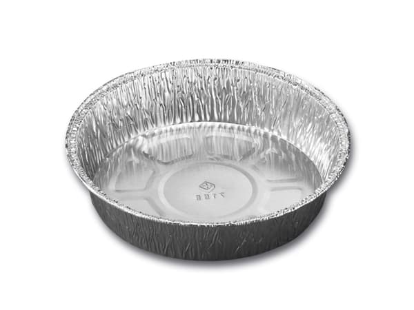Alubakke 512 ml Ø158x34 mm Rund,100 stk/pk