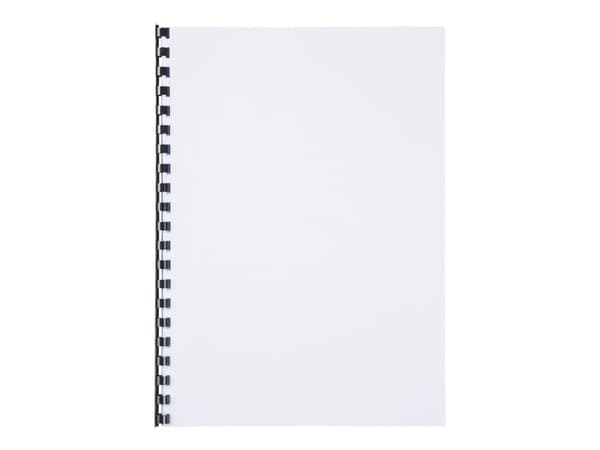 GBC CombBind - 10 mm - 21 ringar - A4 (210 x 297 mm) - 65 ark - svart - 100 stk plastbindningskam - för P/N: 2101435, 4400399, IB271106, IB271717