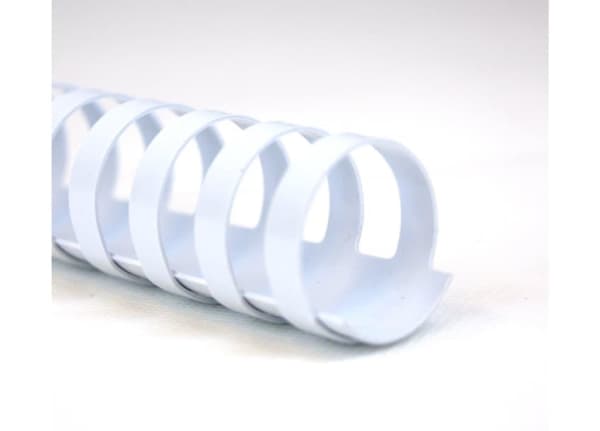 GBC CombBind - 10 mm - 21 ringar - A4 (210 x 297 mm) - 65 ark - vit - 100 stk plastbindningskam - för P/N: 2101435, 4400399, IB271106, IB271717