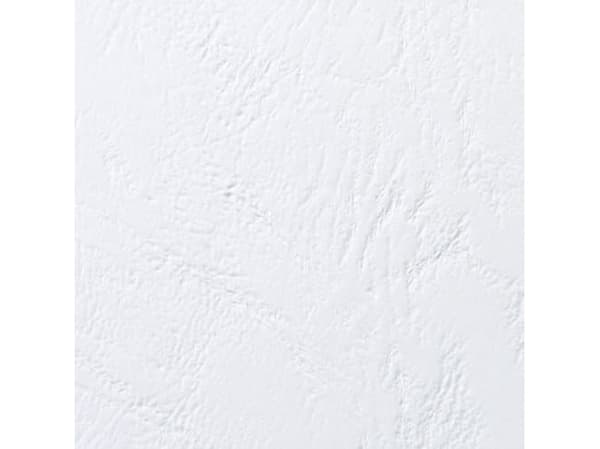 GBC LeatherGrain - A5 (148 x 210 mm) - 200 mikroner - hvit - 250 g/m² - 50 stk permomslag