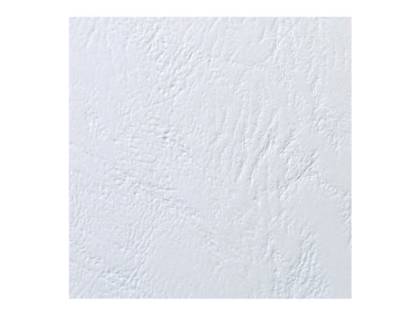 GBC LeatherGrain - A5 (148 x 210 mm) - 200 mikroner - hvit - 250 g/m² - 50 stk permomslag