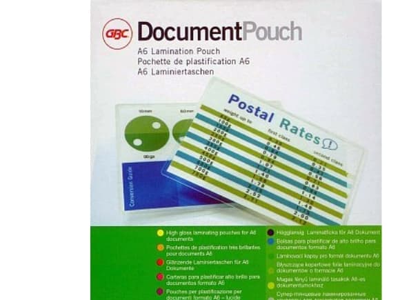 Lamineringsfickor GBC A6 80 micron klar - (100 st.)