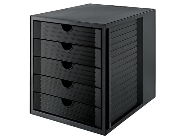 Skuffesystem HAN A4 Systembox sort med 5 skufferia