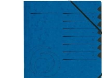 Herlitz-kansiot 1-7 Laadukas sininen, 2 kuminauhaa