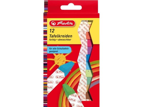 Herlitz 8648206, 12 styck, Multifärg, 12 färger