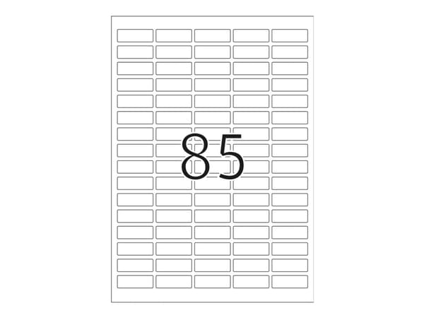 HERMA - Papir - matt - selv-adhesiv - hvit - 37 x 13 mm 2125 etikett(er) (25 ark x 85) merkelapper